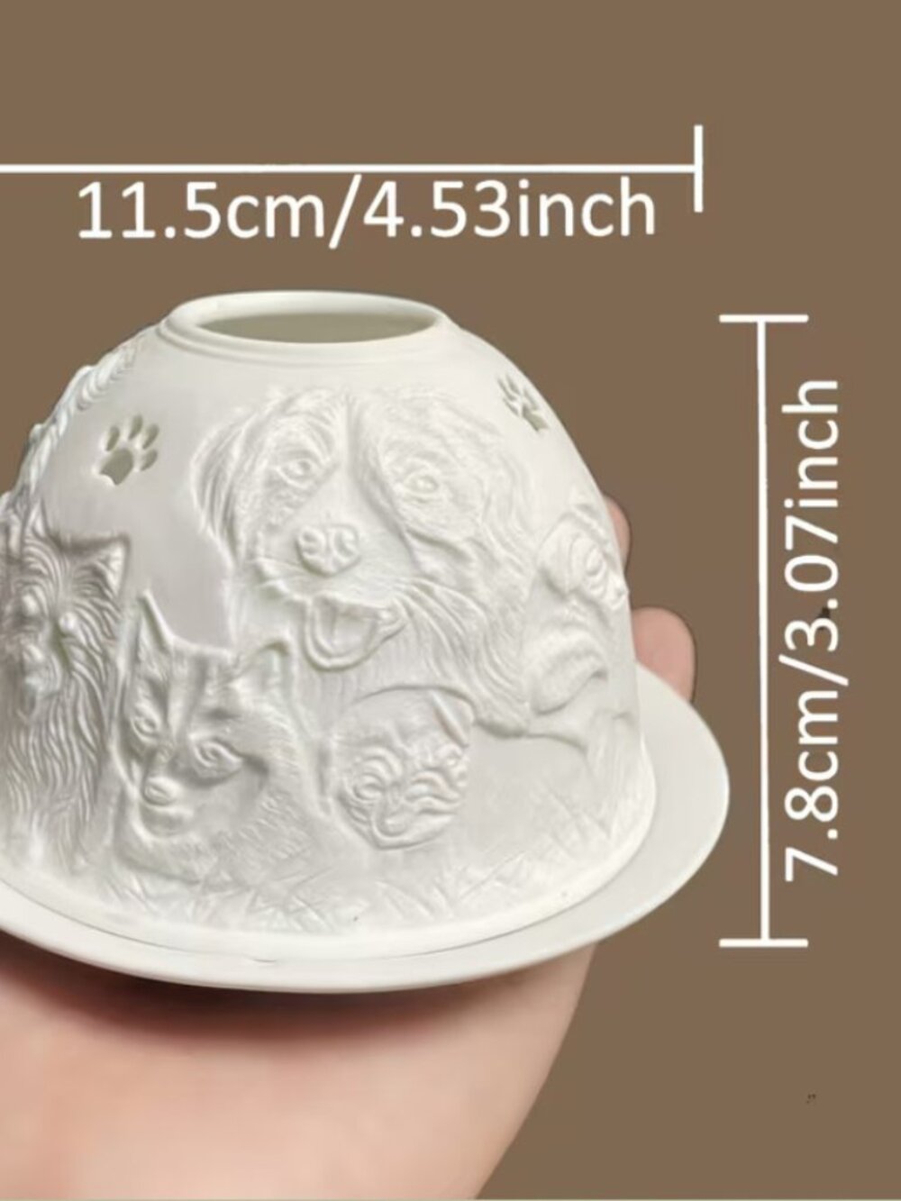 Dogs and Puppies Fairy Lamp Lithophane - Picture 7 of 7